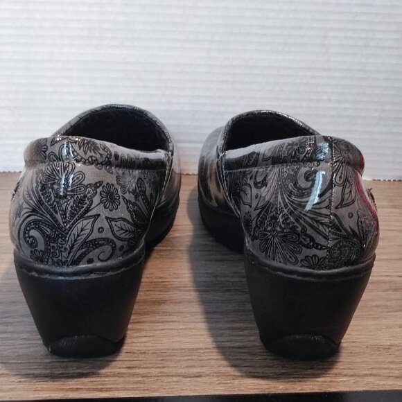 Nurse Mates Pillow Top Clogs women's size 11 M dark silver / black - Picture 6 of 13